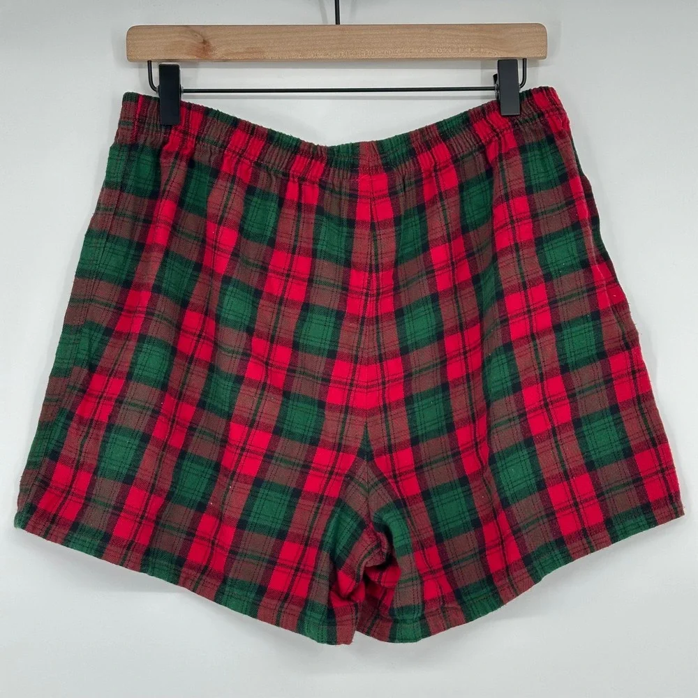 Mens Disneyland Resort Mickey‎ Mouse Flannel Plaid Pajama Sleep Lounge Shorts S
